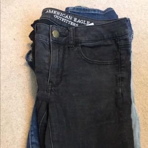 black american eagle jeans